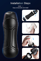 2022 Automatischer Männlicher Masturbator Vakuum-Stimulator 10 Saugmodi 10 Vibrationsmodi Wiederaufladbare Lithium-Batterie Masturbation