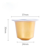 Conteneur vide compatible pour capsules de café, 15 ml, 37 mm, en aluminium et PET, écologique, de qualité alimentaire, directement de l'usine