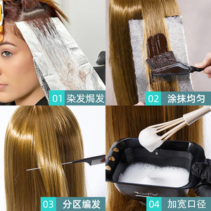 Hair Dyeing Tool <b>Set</b> 6 <b>Pc</b> With Comb Brush Mixer Bowl And Foil For Home Hair Coloring And Styling - Product Image 4