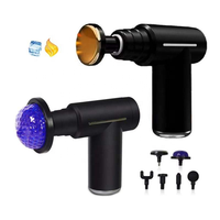 Outil de massage du cou portable à 6 vitesses avec écran LCD, mini pistolet de massage électrique à vibrations, idéal pour le fitness en extérieur
