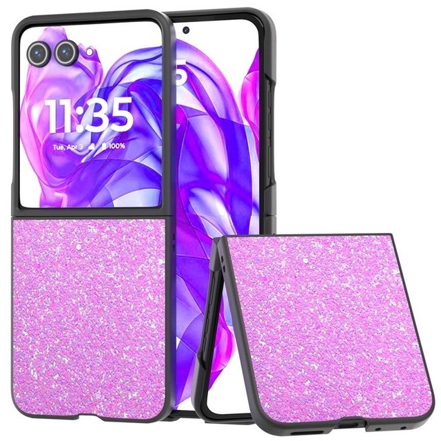 Mobile Phone Cover For Motorola Razr 40ultra Case Razr 50 60 Ultra Flash Diamond Glitter Drop Protection Folding Case