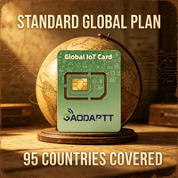 Tarjeta SIM IOT GaodaPTT Plan Enterprise 4G para Walkie Talkie PoC, Radio Bidireccional, Conmutación Automática de Red, Conexión Global