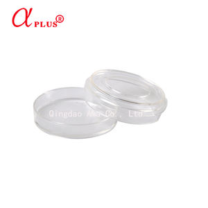 طبق بتري زجاجي من البوروسيليكات للاستخدام في المختبرات الميكروبية / طبق زجاجي بقاع زجاجي مع 3 فتحات تهوية 35*12 مم - Product Image 1