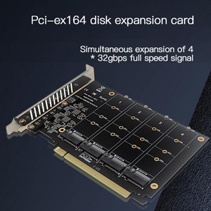 PCI-E信号分割アレイカードPH44 NVME 4ディスクアレイカードは、<span class=keywords><strong>M</strong></span>.<span class=keywords><strong>2</strong></span> NVMEプロトコルのハードディスクのSSD/<span class=keywords><strong>M</strong></span>.<span class=keywords><strong>2</strong></span> PCI-Eデバイスをサポートします - Product Image 2