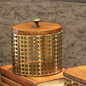 Super Premium Quality Bronze Metal Wood Top Box with Unique Designed Bronze Finished Metal Wood Top Box For Sale - Product Image 2