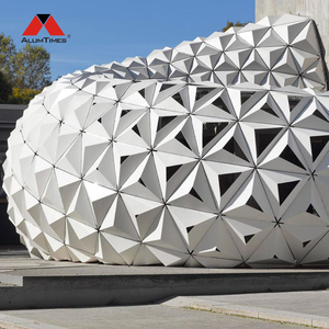 Panneau mural en aluminium 3D de conception moderne Alumtimes, revêtement PVDF, revêtement de façade extérieure pour l'extérieur des bâtiments - Product Image 1
