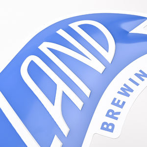 Cetak khusus dekorasi dinding luar ruangan seni iklan logam jalanan tanda timah emboss plak logam tanda timah - Product Image 3