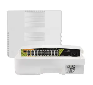 High Power Bt 60W 100 1000Mbps Hybride Automatische Aanpassing 250M 16 Poort Netwerkschakelaar