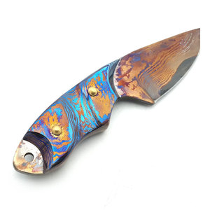Cuchillo de Caza de Acero de Damasco Hecho a Medida, de la Mejor Calidad Profesional, con Mango de Madera de Alta Calidad, Compatible con OEM, Precio al por Mayor - Product Image 5