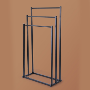 Simple <span class=keywords><strong>trois</strong></span> couches au sol ménage sans poinçon support multifonctionnel salle de bain porte-serviettes décoration support - Product Image 3