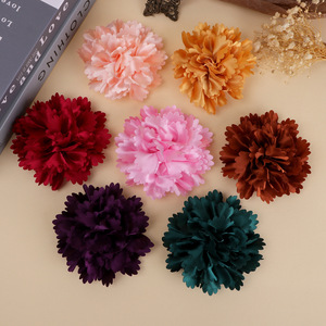 Flores de tela Camellia de 10 cm, flores de tela hechas a mano para accesorios de ropa, decoración de bolsos, zapatos y el cabello. - Product Image 1