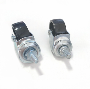 Langlebige Doppel rad rolle abschließbare Rolle Wheelow Profile <span class=keywords><strong>Caster</strong></span> 50mm Pu Castor Doppel rad Heavy Duty <span class=keywords><strong>Caster</strong></span> Factory - Product Image 2