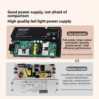 Alimentation à découpage 24V de haute qualité, ultra-mince, en plastique noir, pour éclairage LED de meuble, 24W 36W 60W 100W