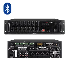 High Quality 120W Bluetooth 6 zone Controller Integrated Mixer Amplifier for School