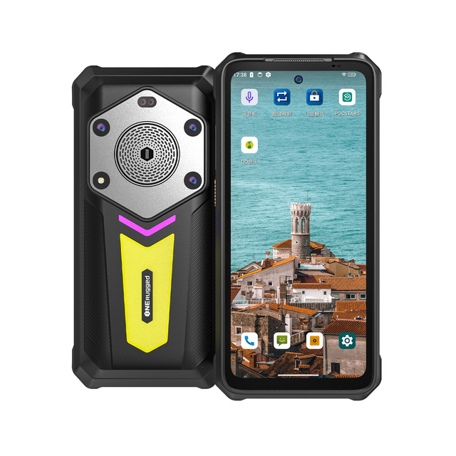 Oem Odm 6.7" Rugged Octa Core 5G Android 14 IP68 Smartphone with Infrared Remote Breathing Light Camping Light Night Vision POC