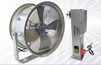 Ventilateur axial de ventilation industrielle marine de 24 pouces, extracteur d'air rectangulaire pour conduit, ventilateur mural de refroidissement