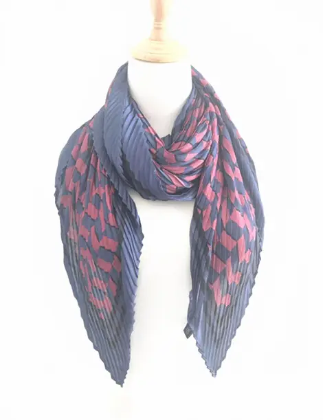 New Design Collection Printed Chiffon Scarves Hijabs Pleated Crinkled checked Silky head scarf