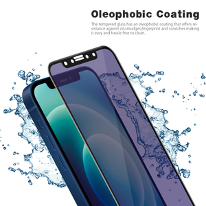 Gli occhi 3D proteggono il vetro temperato per <span class=keywords><strong>iPhone</strong></span> <span class=keywords><strong>11</strong></span> 12 13 14 15 Anti luce blu Anti Shock Nano Blue Light Cut pellicola proteggi schermo - Product Image 2