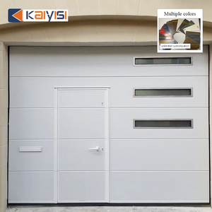 <span class=keywords><strong>Puerta</strong></span> de <span class=keywords><strong>Garaje</strong></span> Automática Plegable de Acero con <span class=keywords><strong>Puerta</strong></span> Peatonal para Uso Residencial y en Villas - Product Image 1