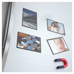 Marcos de <span class=keywords><strong>fotos</strong></span> magnéticos para refrigerador, soportes de <span class=keywords><strong>fotos</strong></span> de 4x6 pulgadas, color negro - Product Image 6