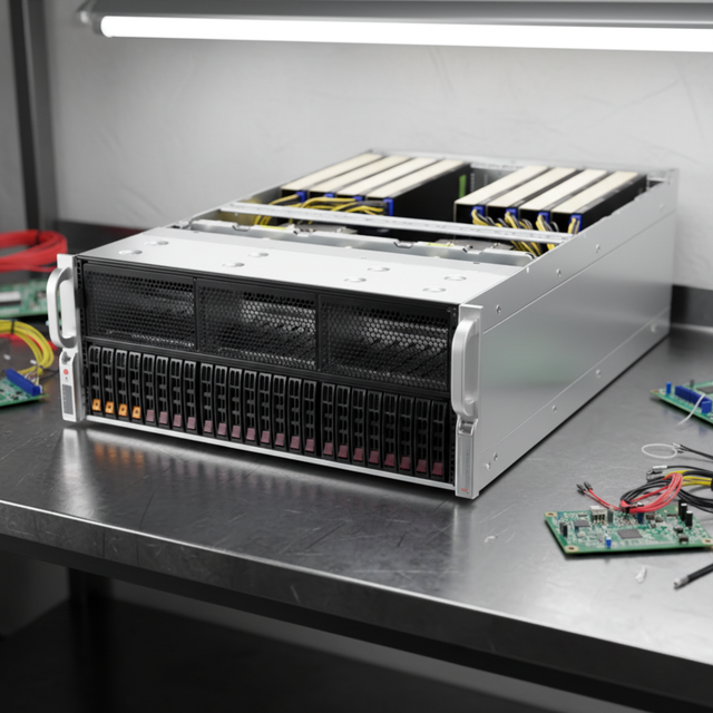 GPU A+ Rack Server -4125GS-TNRT DP AMD EPYC 2.0-3.0GHz 4U System with up to 8 PCIe Direct-Connect GPUs Server Stock