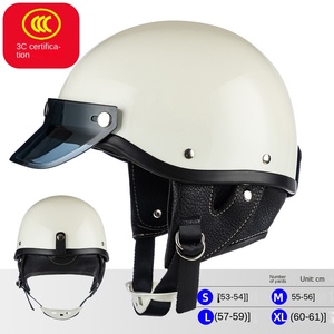<span class=keywords><strong>Casque</strong></span> de <span class=keywords><strong>moto</strong></span> rétro japonais transfrontalier, demi-<span class=keywords><strong>casque</strong></span> de sécurité pour hommes et femmes, ajustement universel, modèle 2024 - Product Image 6