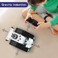 Jouet robot en plastique 5-en-1 avec télécommande 2.4G et commande par application, ensemble éducatif