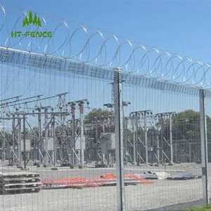 HT-FENCE vente en gros de clôtures temporaires barbelé grillage à maillons de chaîne barbelé de réseau - Product Image 2