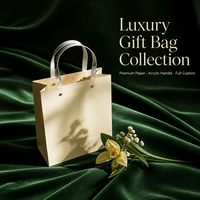 Sacs cadeaux d'anniversaire en carton blanc de style chinois personnalisés avec estampage à chaud, nouveaux sacs cosmétiques transfrontaliers sur mesure