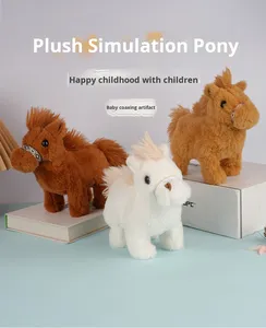 Cheval en peluche électrique super doux qui émet des sons, adapté <span class=keywords><strong>aux</strong></span> garçons et <span class=keywords><strong>aux</strong></span> filles de 3 à 6 ans, un cadeau d'anniversaire anti-stress - Product Image 6