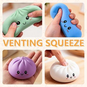 Meilleures ventes : Jouet anti-stress en forme de boulette souriante créative et mignonne, à rebond lent, pour enfants de 3 ans et plus - Product Image 6