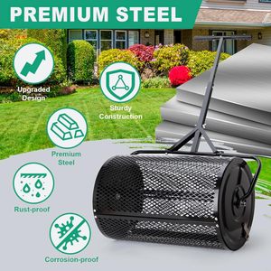 Épandeur de tourbe de fumier durable <span class=keywords><strong>pour</strong></span> applications en pelouse et en jardin avec poignée en T - Product Image 5