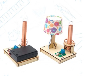 Jouets de transmission de puissance sans fil bricolage pour enfants Kit de modèle en bois expérience <span class=keywords><strong>physique</strong></span> STEM jouets éducatifs amusants - Product Image 4