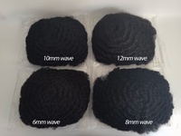 Prix de Gros Unité de Cheveux 100% Humains Faite à la Main, Toupet Afro Bouclé Ondulé en Dentelle Complète pour Hommes Noirs