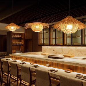 Hot Selling Bambus gewebte Pendel leuchte Restaurant Pendel leuchte E27 Pendel leuchte - Product Image 4