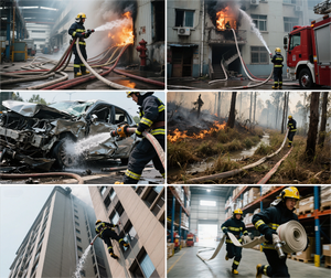 Tuyaux en caoutchouc synthétique pour pompiers, installation facile, lisses, haute durabilité, ajustement universel pour extincteur et arroseur - Product Image 5