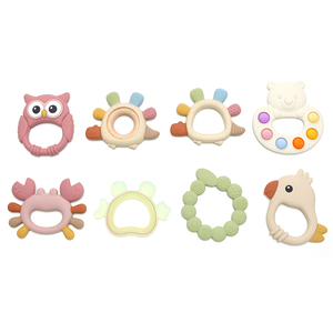 Tùy chỉnh BPA free Silicone bé Teether đồ chơi phim hoạt hình hình dạng bé teeting Đồ chơi Bộ Quà Tặng saft mềm <span class=keywords><strong>Chew</strong></span> cảm giác Silicone sản phẩm em bé - Product Image 6