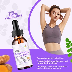 Özel etiket Moringa sıvı saf % Moringa yaprakları zerdeçal % karabiber <span class=keywords><strong>C</strong></span> vitamini E antioksidan, eklem, sindirim ve bağışıklık düşer - Product Image 2