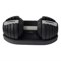 Ensemble d'haltères octogonaux réglables Yes4all en nylon gris de qualité supérieure avec kettlebell – Offre spéciale