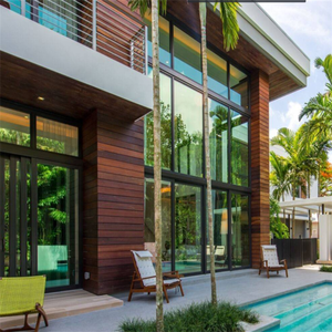 DAIYA 3 panels entrance sliding doors aluminum glass doors with <strong>lock</strong> and <strong>grills</strong> - Product Image 2