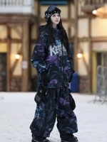 Winter Couple Skiing Suites New Warm Woman Snow Set Outdoor Ski Sport Suit Men Windproof Snowboard Tracksuit Loose Snow Clothing