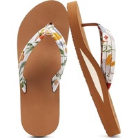 Sandales tongs d'été pour femmes les plus vendues, avec soutien de la voûte plantaire, dessus en coton, semelle type tapis de yoga, séchage rapide, respirantes, directement de l'usine