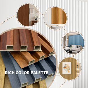 Panneaux muraux intérieurs en <span class=keywords><strong>PVC</strong></span> rainuré amovibles à bon prix, imperméables, épais, décoratifs, imitation bois, style français - Product Image 4
