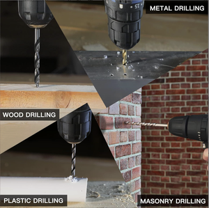 Jeu de 100 tarauds et filières WKC pour projets de bricolage, métrique et standard, en acier HSS, outils de perçage pour bois, noir Wkc-tr-100 100 - Product Image 6
