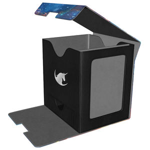Caja de Cartas Personalizada con Impresión Completa, Plegable, de Cuero PU, con Soporte Magnético para Más de 100 Cartas con Funda y Ventana Lateral - Product Image 5