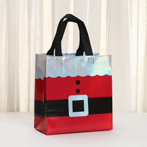 Christmas Tote <b>Bags</b> With Handles Xmas Non-Woven Laser Gifts Supplies Santa Snowman Treat <b>Bags</b> Decor Xmas Party <b>Bags</b> - Product Image 3