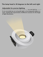Spots LED encastrés anti-éblouissement en aluminium IP20 3-10W, luminaire de plafond moderne pour la maison, le bureau et le salon, luminaire de plafond LED
