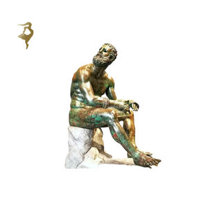 В натуральную величину, бронзовая римская греческая Мужская статуя воина-солдата, скульптура - Product Image 2