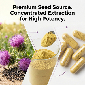 Extrait de graines de carduelis de haute pureté 80% végétarien sans gluten, capsules de protection hépatique pour adultes - Product Image 2