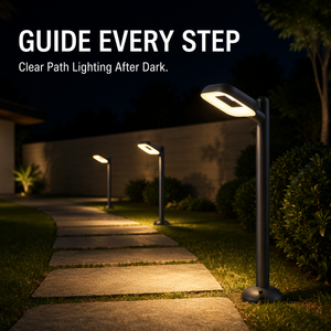 Lámpara de Jardín para Exteriores, Baja Intensidad de Luz, Iluminación Suave de 12W, Base Resistente con Brida de Montaje para Proyectos de Caminos de Acero en Ríos - Product Image 1
